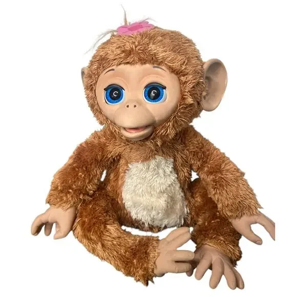 FurReal Friends Cuddles 16” My Giggly Talking Monkey Baby